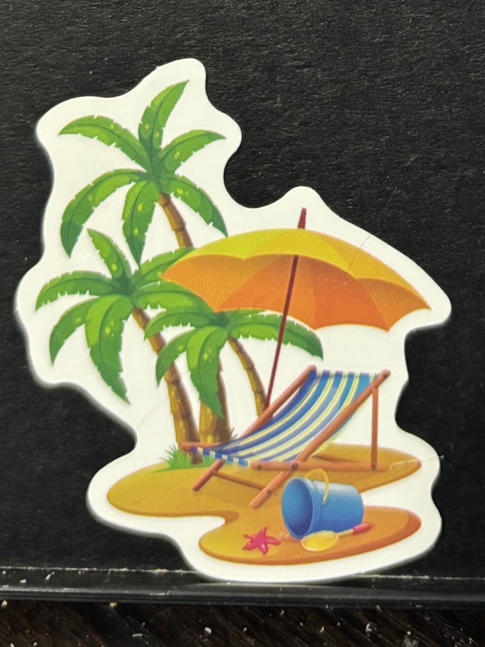 Beach day sticker
